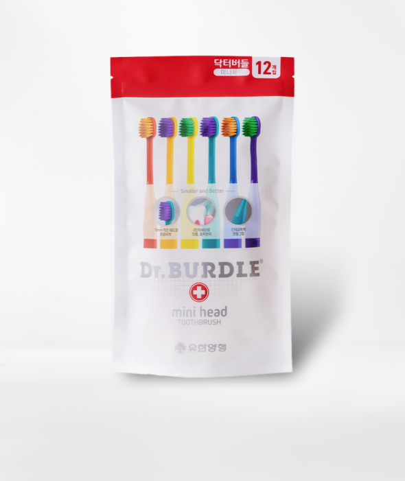 초소형 미니헤드 2단미세모 칫솔 12개입 닥터버들