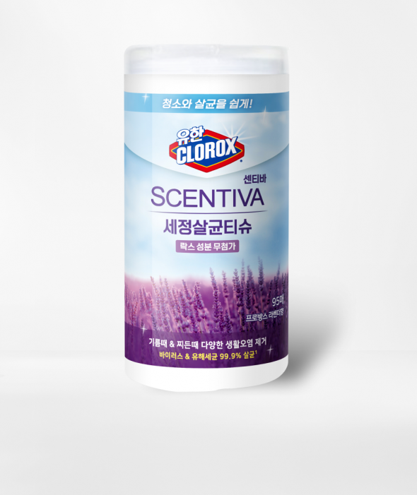 세정살균티슈 센티바 라벤더향(95매)