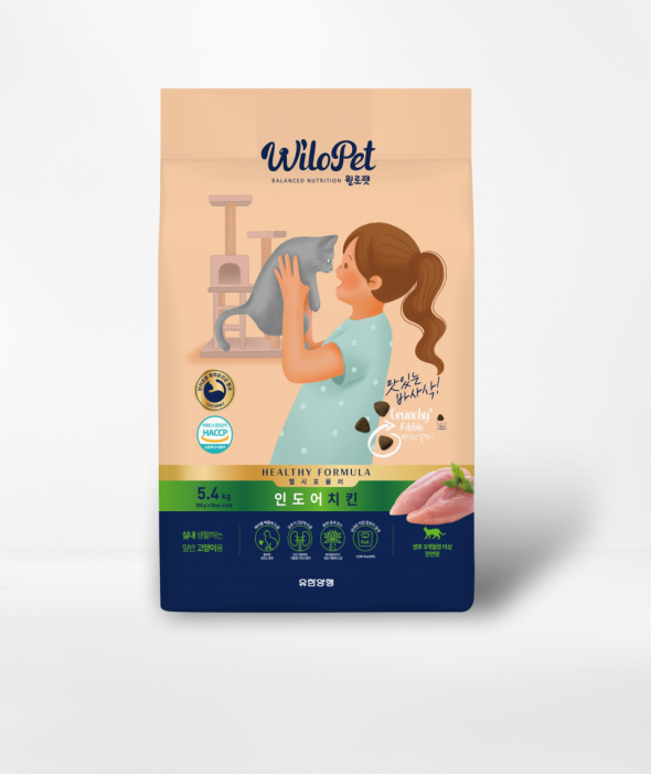 [3개월이상]고양이 사료 5.4kg 치킨 인도어 윌로펫 헬시포뮬러