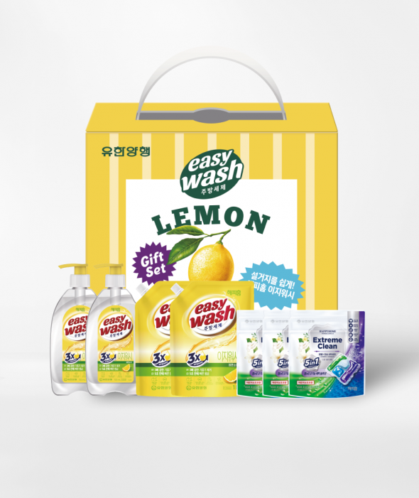 해피홈 이지워시 주방세제 레몬향 세트