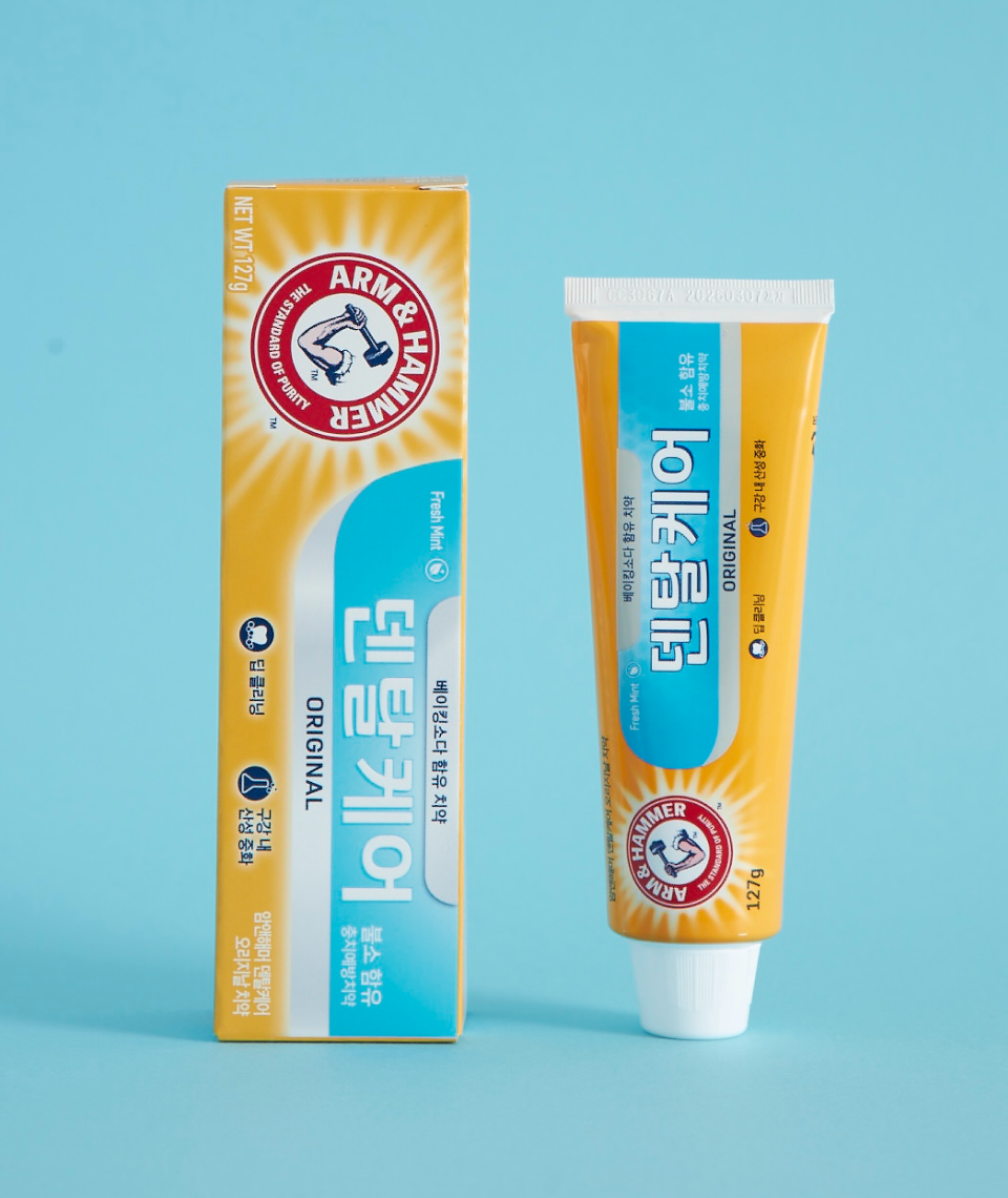 덴탈케어 오리지날 베이킹소다 불소 치약 127g 3개 암앤해머