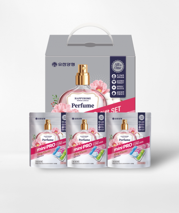 해피홈 파워캡슐 미니프로 캡슐세제 세트