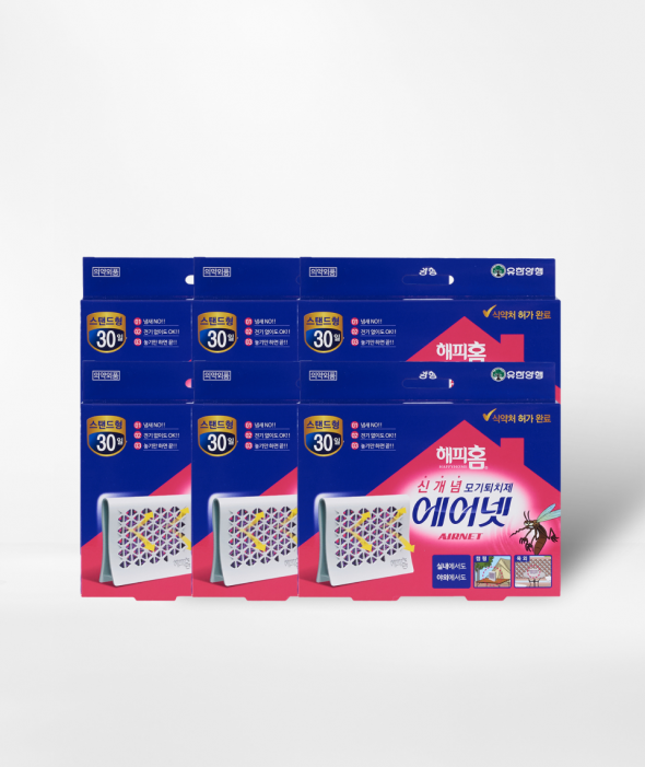 [얼리버그특가] 모기 퇴치·기피제 에어넷 스탠드형(6개)