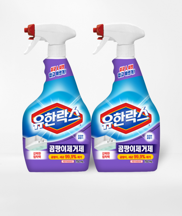 유한락스 곰팡이제거제 (750ml×2개)