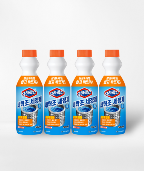 [장마특가] 유한락스 세탁조세정제(500ml&times;4개)