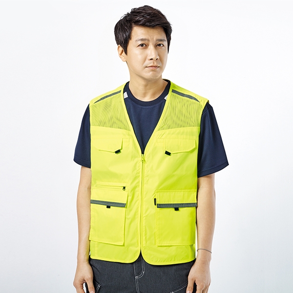 [K2 Safety] 반사 안전조끼 (21VE-608R) [작업복 근무복 회사단체복 현장유니폼]