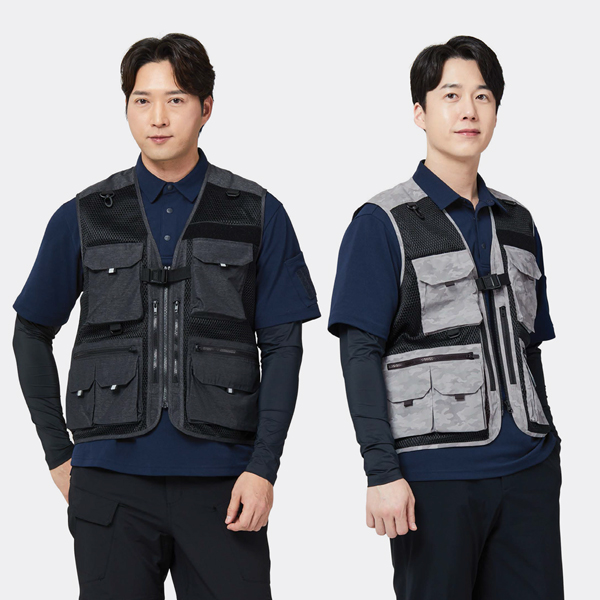 [아트윈] 12포켓 메쉬 조끼 (V-515, 516) [작업복 근무복 회사단체복 현장유니폼]