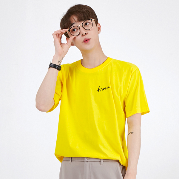 캘리 아멘 (ver.2) [교회단체티 교회티 선교티셔츠 여름성경학교단체티 주문제작 메이크핫]