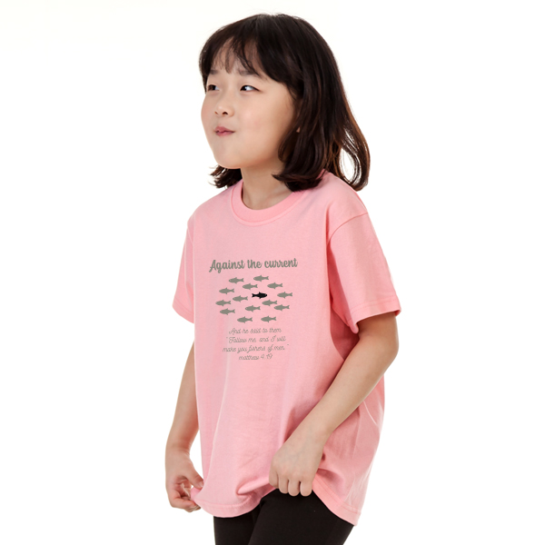 어겐스트 더 커런트 [교회단체티 교회티 선교티셔츠 여름성경학교단체티 주문제작 메이크핫]