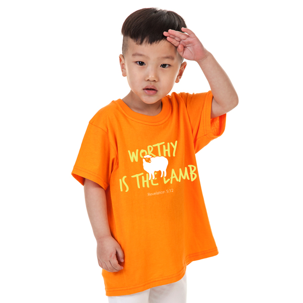 요한계시록 5:12 [교회단체티 교회티 선교티셔츠 여름성경학교단체티 주문제작 메이크핫]