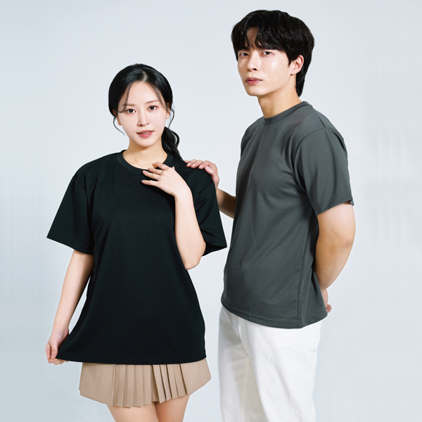 드라이 오버핏 라운드 해리 반팔 [단체티 주문제작]