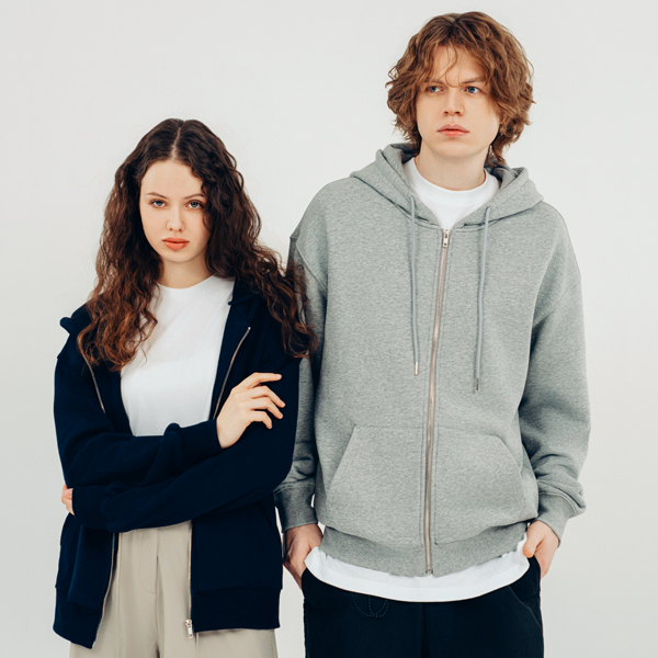 [Cloway] 레브 헤비쭈리 후드집업 [단체티 단체후드 주문제작]