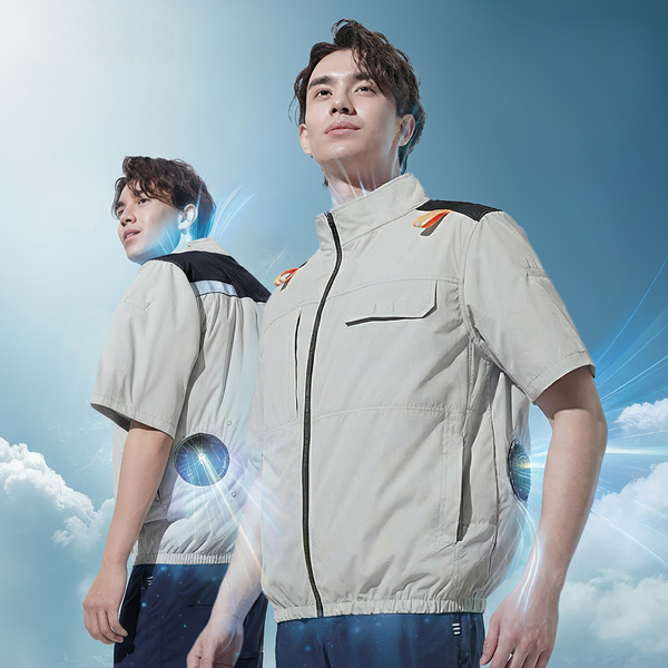 [마크] 윈드쿨링 선풍기 반팔 자켓 (MK-F15) [작업복 근무복 회사단체복 현장유니폼]