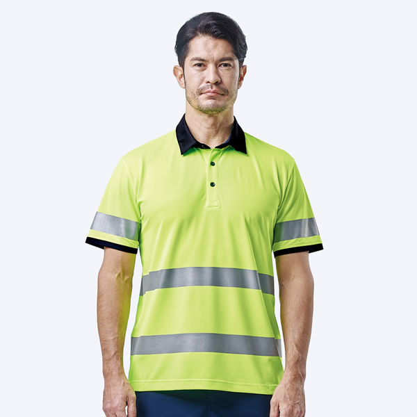 [티뷰크] HI-VIS PCM 냉감 폴로 반팔티셔츠 (RT-03) [작업복 근무복 회사단체복 현장유니폼]