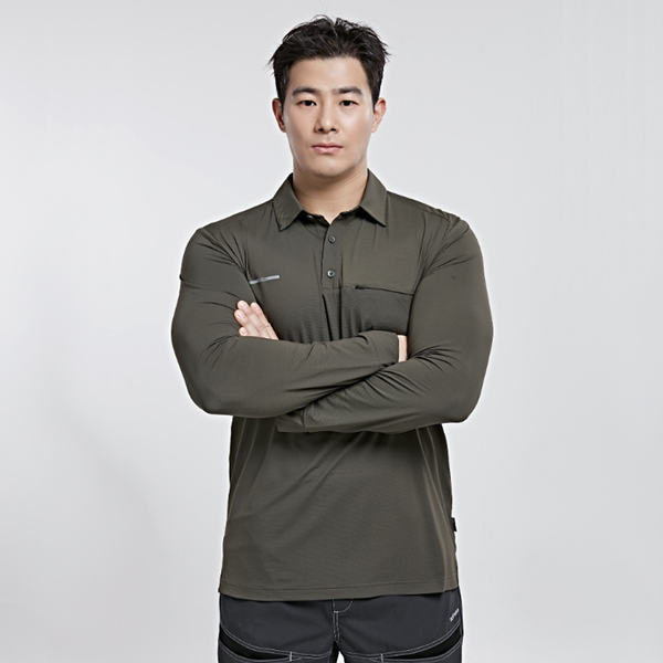 [K2 Safety] 아쿠아엑스 냉감 긴팔 카라티 (TS-6204) [작업복 근무복 회사단체복 현장유니폼]