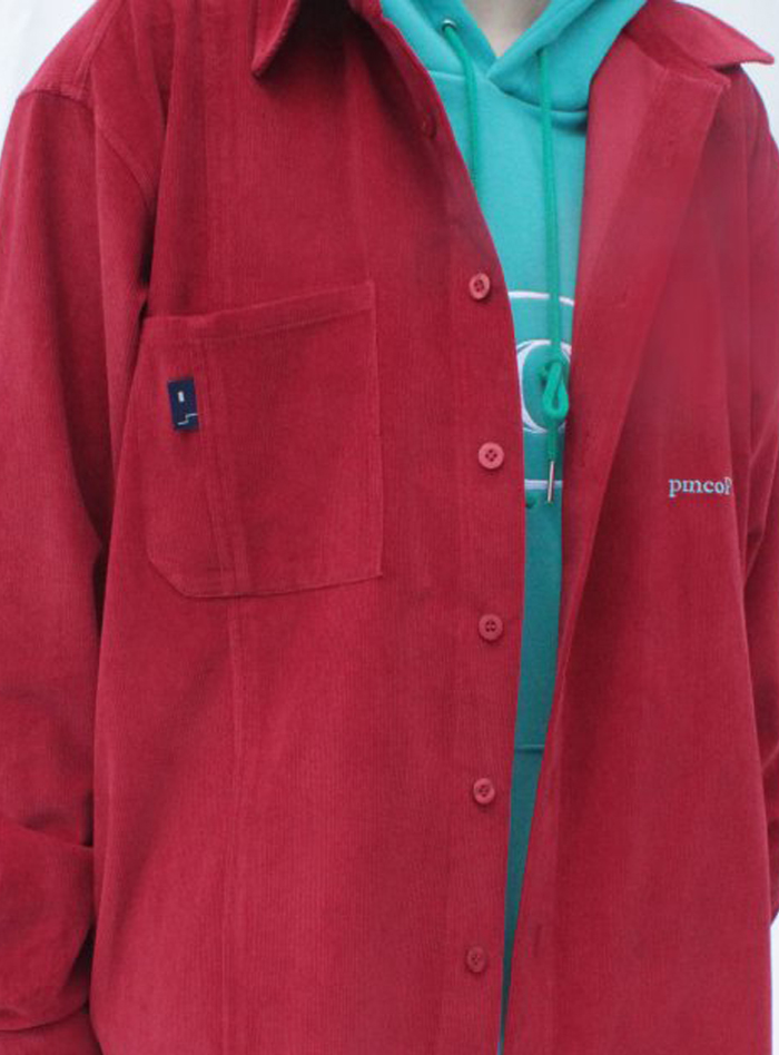 PMCO CORDUROY SHIRT_RED