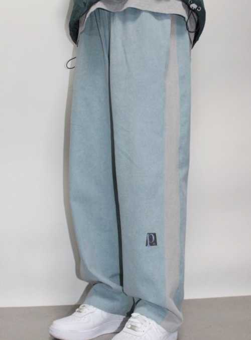 P LOGO BANDING PANTS (LIGHT BLUE)