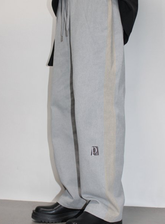 P LOGO BANDING PANTS (DEEP GREY)