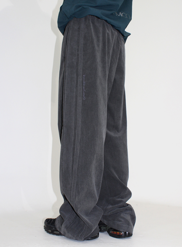 CORDUROY LINE PANTS (CHARCOAL)