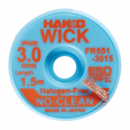 HAKKO FR551-3015 솔더위크 3.0mmX1.5M 할로겐프리/FR150-86 후속모델