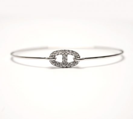 다이아 18K WG 샹달크 브레이슬릿 0.32ct SH / 특A급