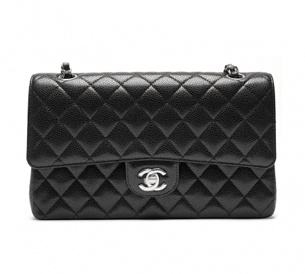 캐비어 클래식 미듐 은장 A01112 / 미사용