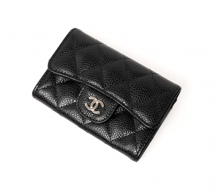 캐비어 클래식 카드지갑 실버 AP0214 / 미사용