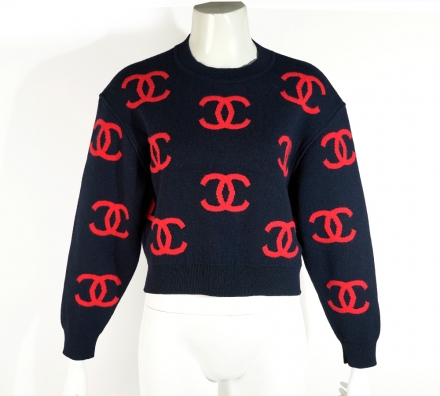 21P CC로고 플레이 니트 풀오버 P70525 34 / 특A급