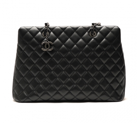 캐비어 타임리스 쇼퍼백 은장 / 특A급