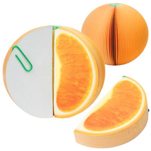 과일 메모지 - 오렌지