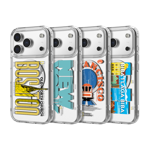 내셔널지오그래픽 아이폰17 프로 프로맥스 에어 맥세이프 클리어 그래픽 케이스