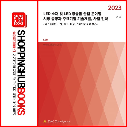 LED 소재 및 LED 광융합 산업 분야별 시장 동향과 주요기업 기술개발, 사업 전략