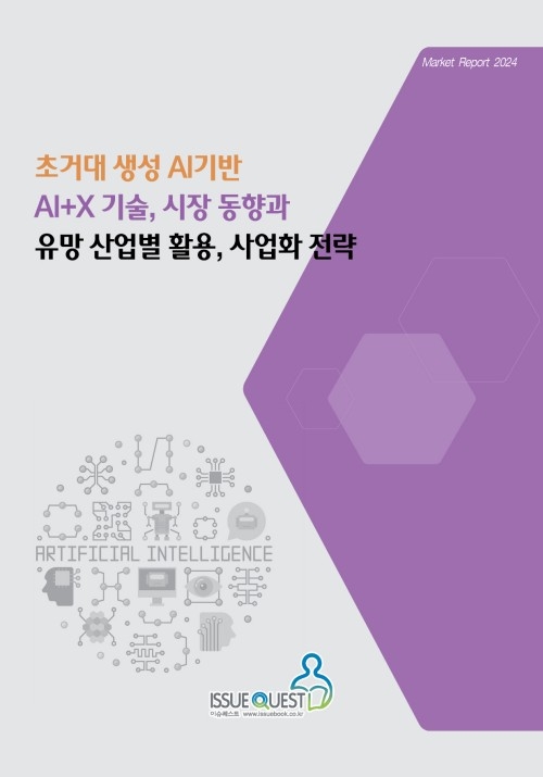 초거대 생성 AI기반 AI+X 기술, 시장 동향과 유망 산업별 활용, 사업화 전략