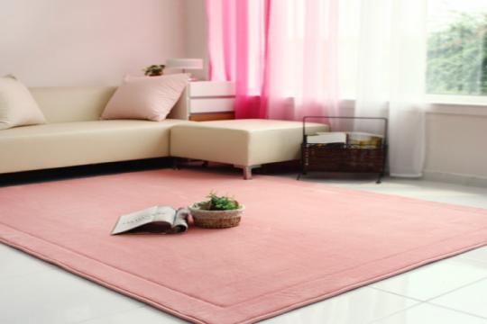 메모리폼 러그 사각(200*150)-핑크
