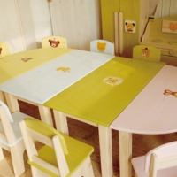 [제작상품] 프라몽드 영아 유아책상4조세트 / 원목 핸드메이드 사이즈변경 가능