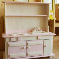 [제작상품] 핑크샤베트 복합주방놀이 / 원목 핸드메이드 사이즈변경 가능