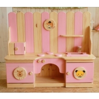 [제작상품] 핑크 원목주방놀이 / 원목 핸드메이드 사이즈변경 가능