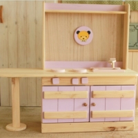 [제작상품] 퍼플 원목주방놀이 / 원목 핸드메이드 사이즈변경 가능