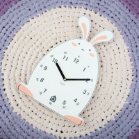 [베짓]유아직관형 무소음 벽시계 토끼