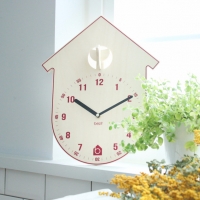 [베짓]유아직관형 무소음 벽시계 쿠쿠하우스