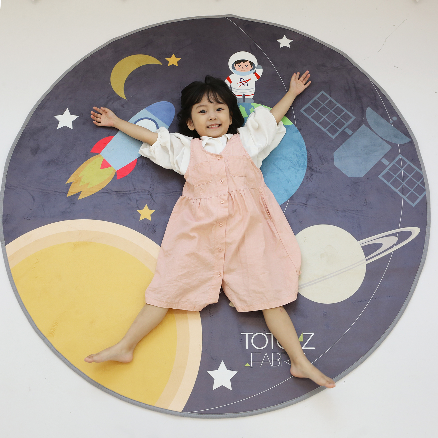 [흥미영역매트]나와우주 키즈러그(원형)