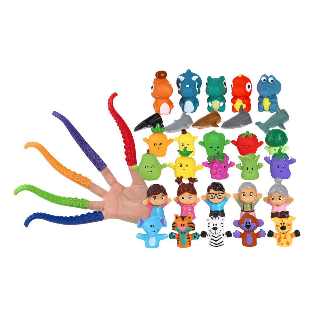 러버 손가락 인형 6종세트