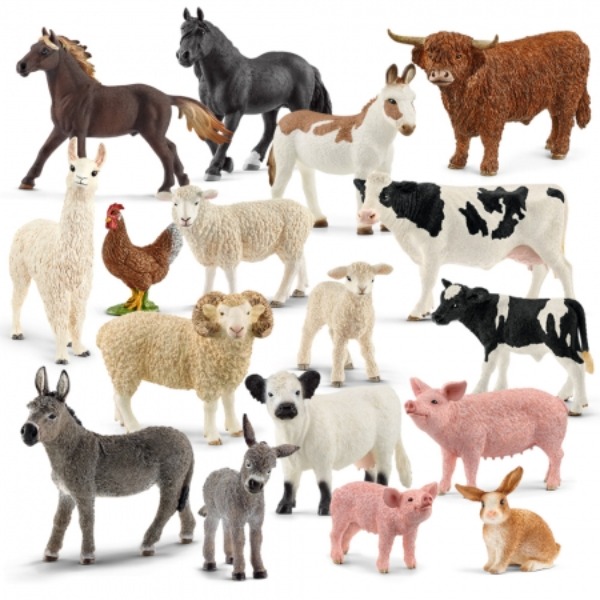[슐라이히] 디럭스 농장 동물 세트 17종