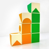 [소프트펀] 큐브 스툴(4pcs)
