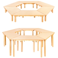 [아이교구]H7-1 안전 자작합판 학습대(원목다리) 높이 60cm / 초1~3 추천