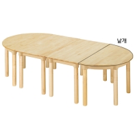 [삼성교구] 자작 반원책상 53cm (낱개1개)