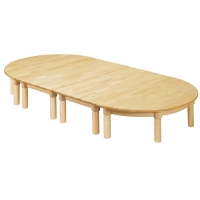 [삼성교구] 자작 책상 4개세트 29cm (사각2/반원2)