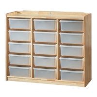 [삼성교구] 자작 투명바구니장 15인용