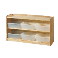 [삼성교구] 자작 이단 투명바구니장