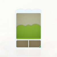 [키즈퍼니처] 책장형 라운지용 의자 2인용 80cm